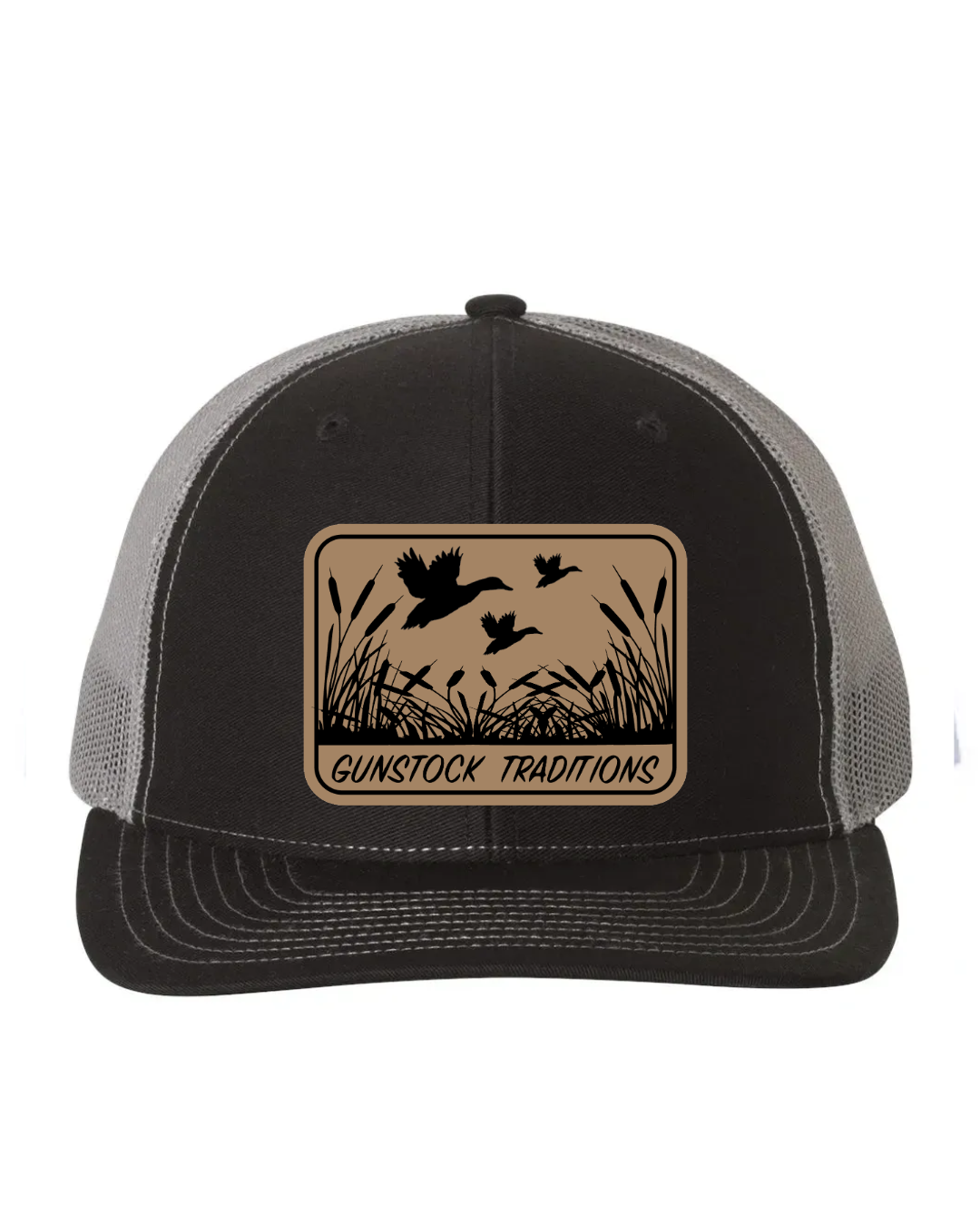 Ducks In Flight Leather Patch Richardson 112 Trucker Hat