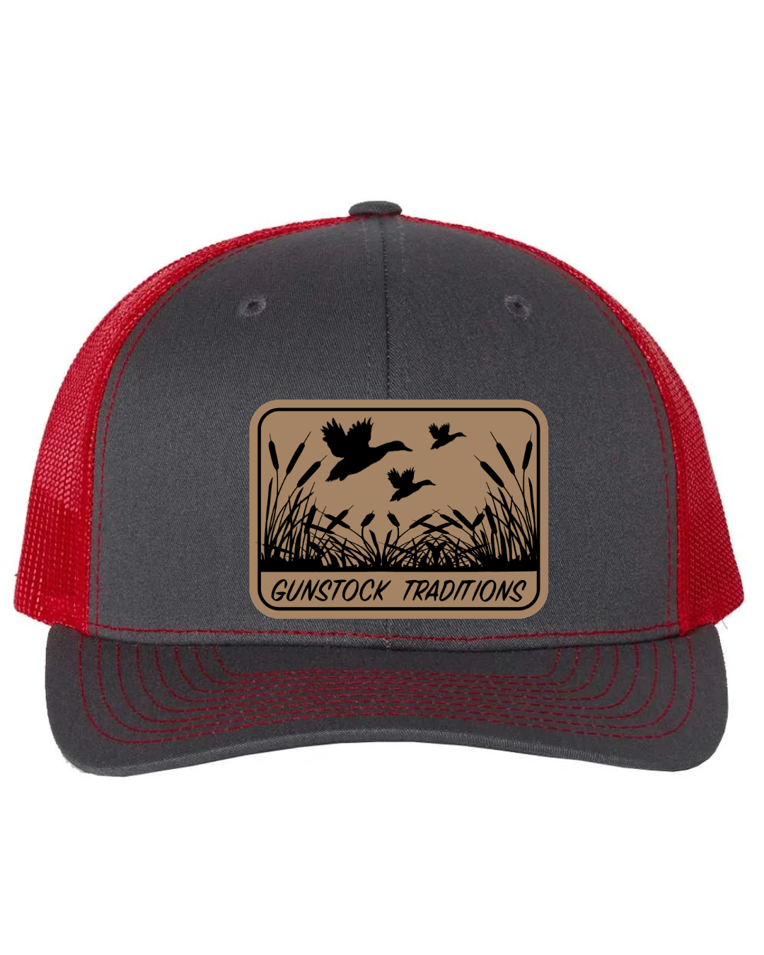 Ducks In Flight Leather Patch Richardson 112 Trucker Hat