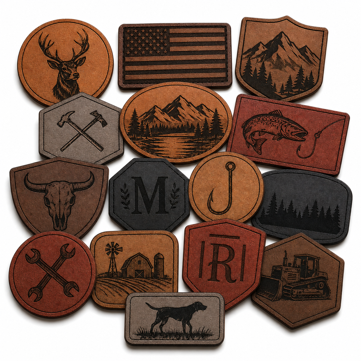 Custom Leatherette Patches