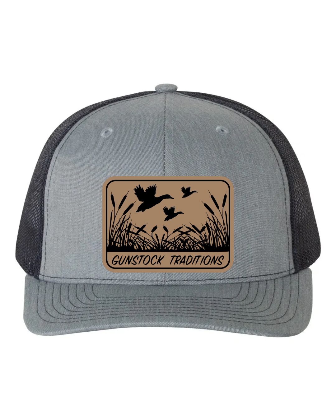Ducks In Flight Leather Patch Richardson 112 Trucker Hat