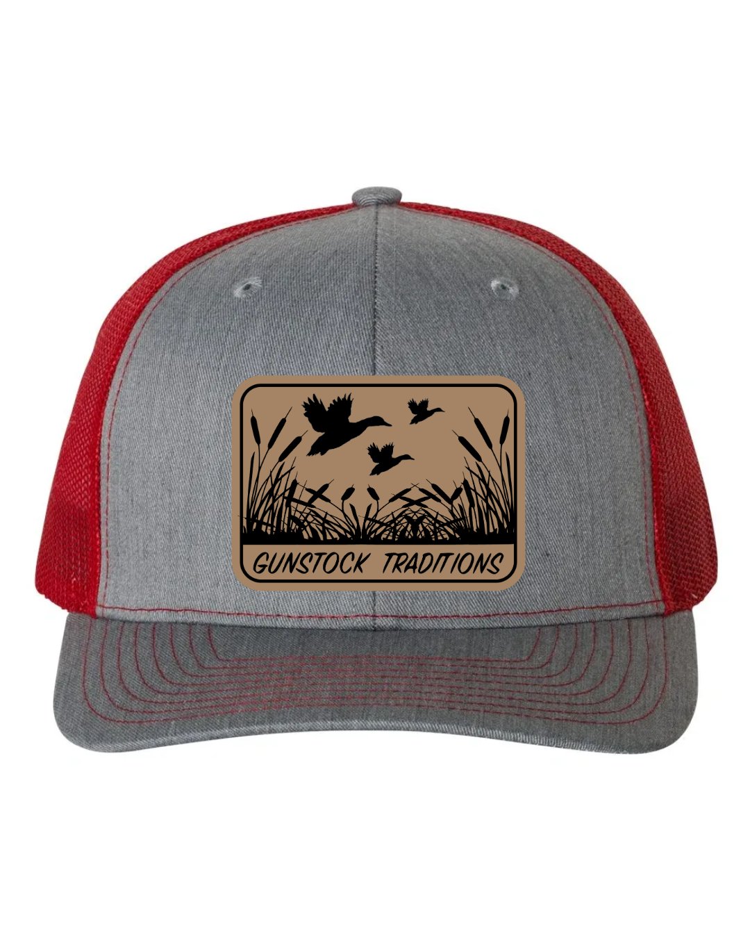 Ducks In Flight Leather Patch Richardson 112 Trucker Hat
