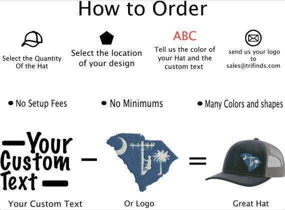 Custom Embroidered  Adams Reflective Hats