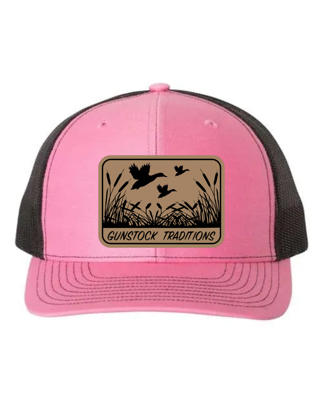 Ducks In Flight Leather Patch Richardson 112 Trucker Hat
