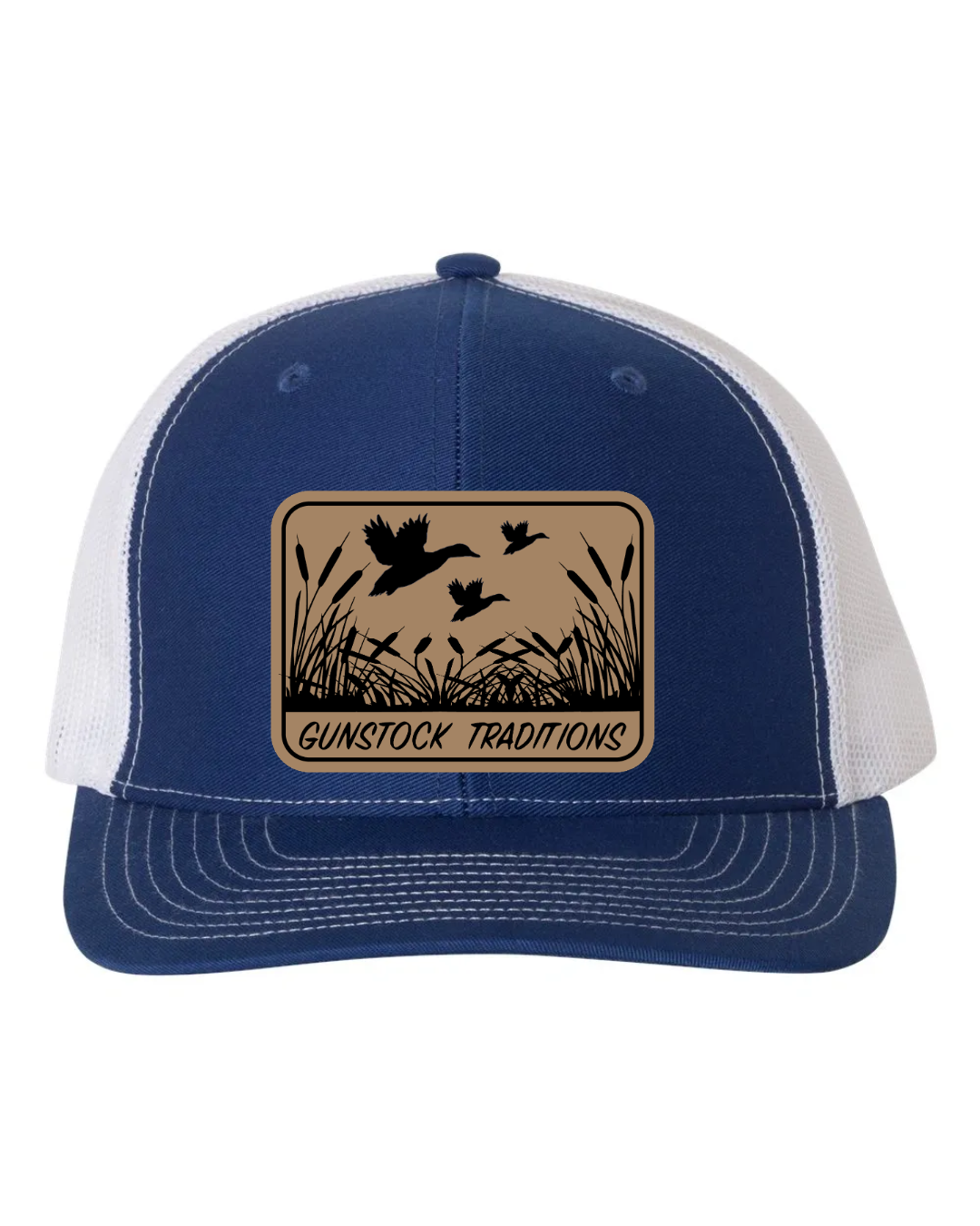 Ducks In Flight Leather Patch Richardson 112 Trucker Hat