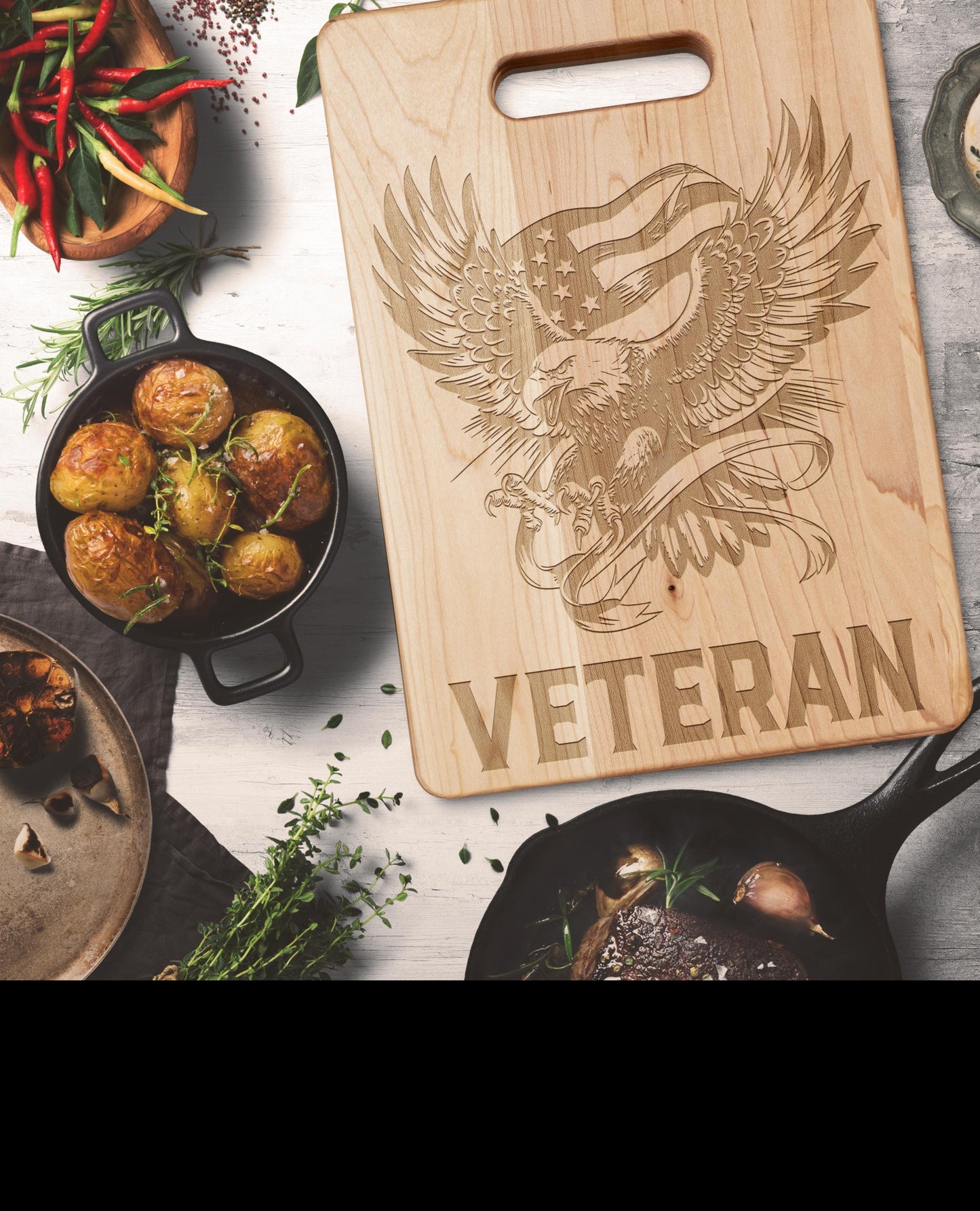 Personalized Maple Cutting Board - Handcrafted Solid Wood - Laser Engraved - Durable & Stunning - Custom Kitchen Decor Gift - Made in USA