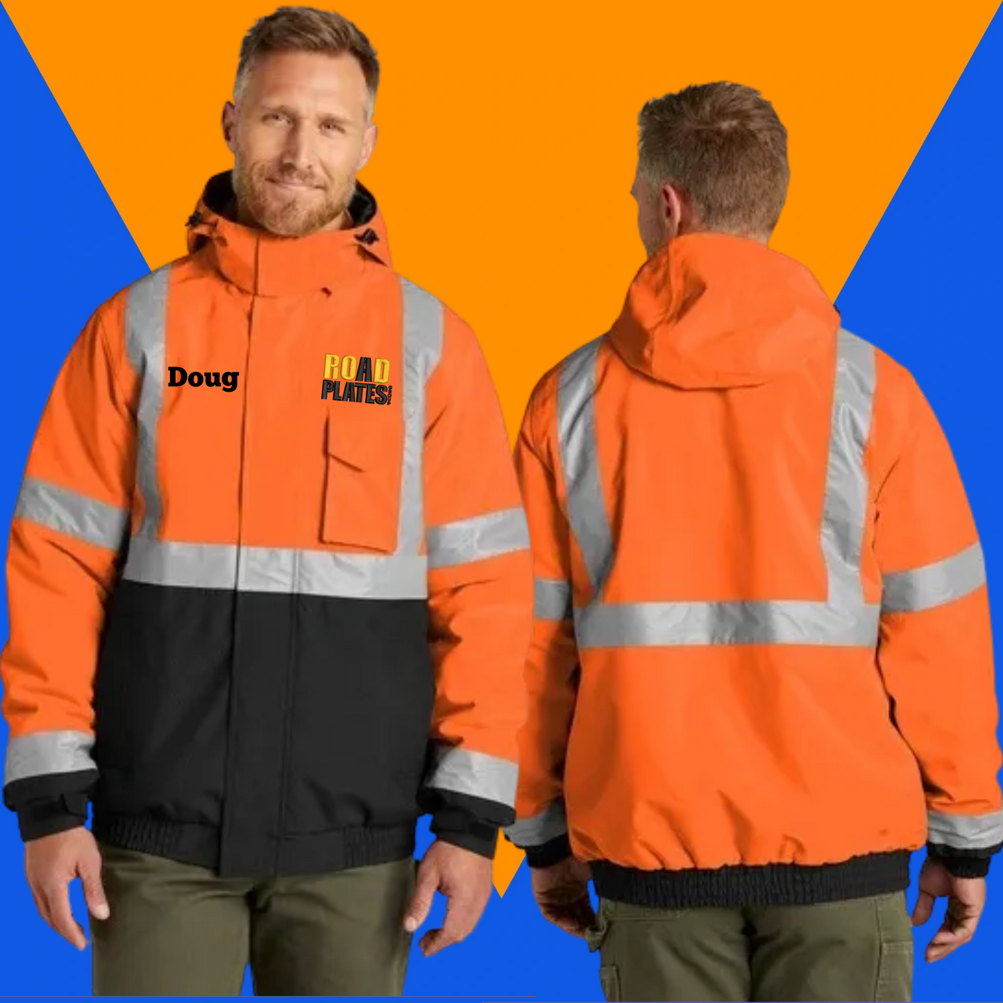 Custom Embroidered CornerStone® ANSI 107 Class 3 Waterproof Insulated Bomber Jacket