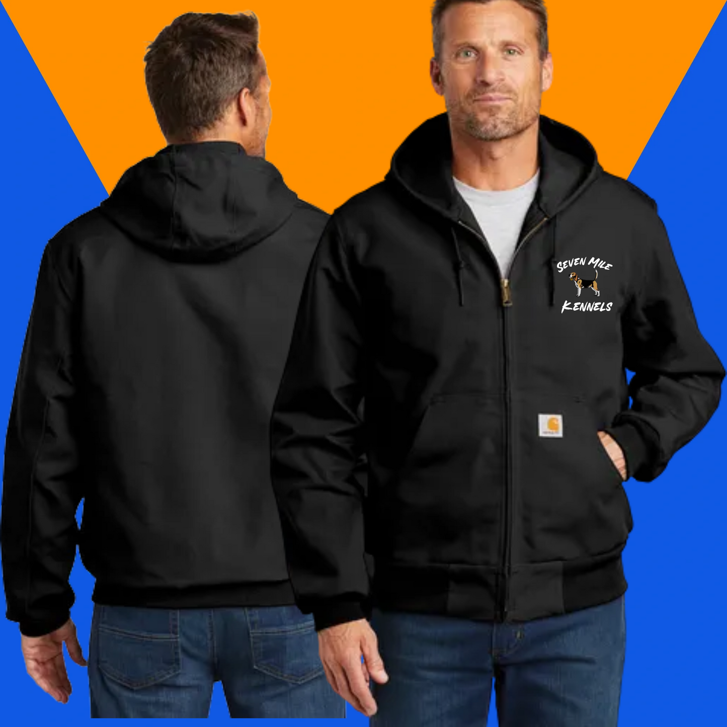 Custom Embroidered Carhartt Thermal-Lined Duck Active Jacket- Personalized Logo Jacket