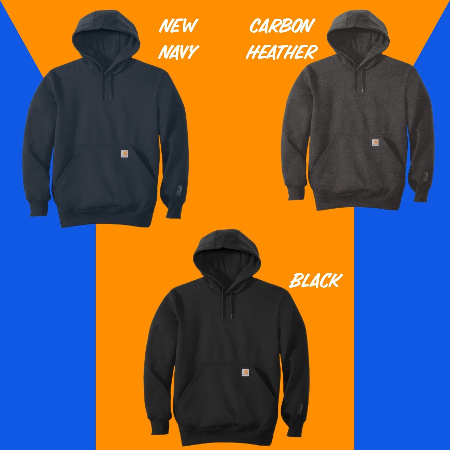 Custom Embroidered Carhartt® Rain Defender® Paxton Heavyweight Hoodie - Water-Repellent - Personalized Logo Hoodie