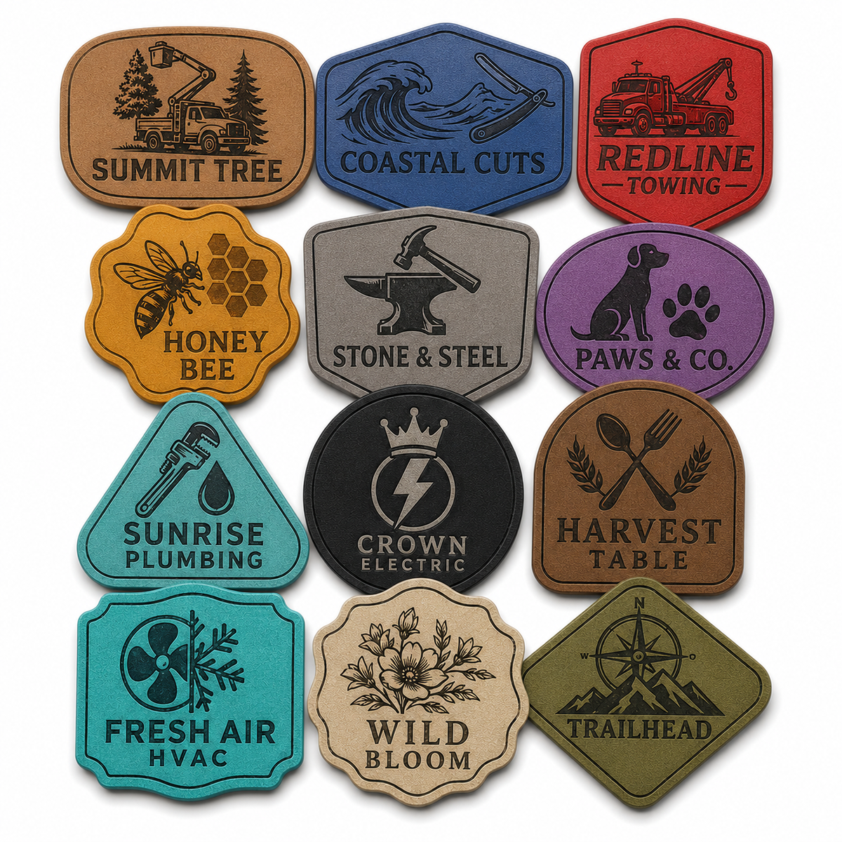 Custom Leatherette Patches