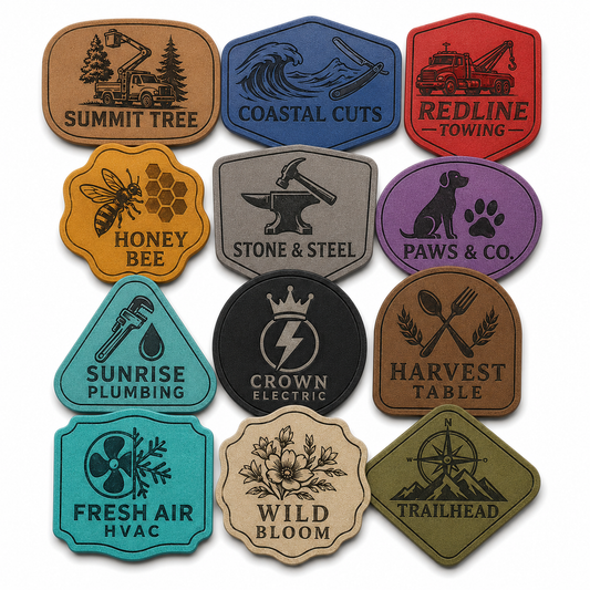 Custom Leatherette Patches
