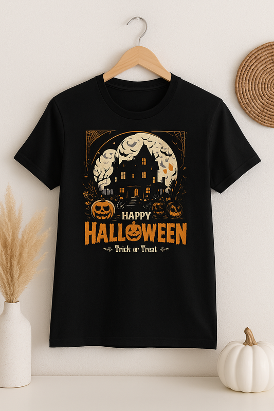 Halloween Haunted House Shirt | Trick or Treat Pumpkin T-Shirt
