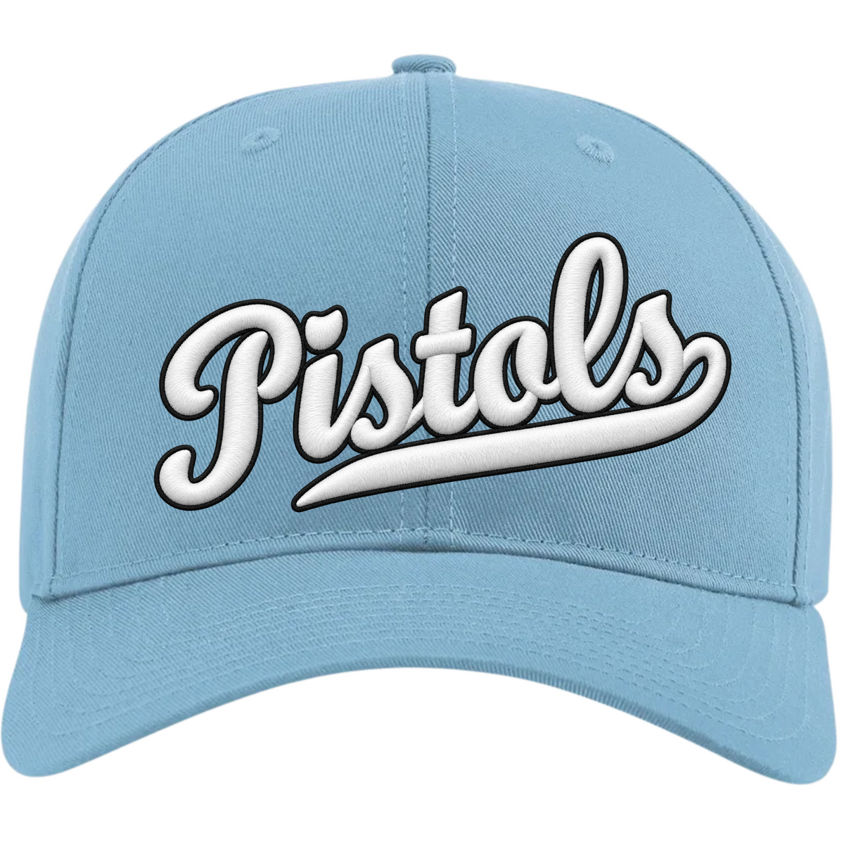 Carolina Pistols #D Puff Embroidered Fast Pitch Softball Hats