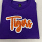 Double Glitter Applique School Team Name Crewneck Sweatshirt